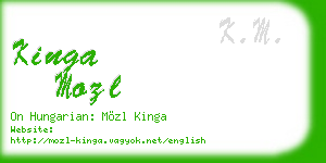 kinga mozl business card